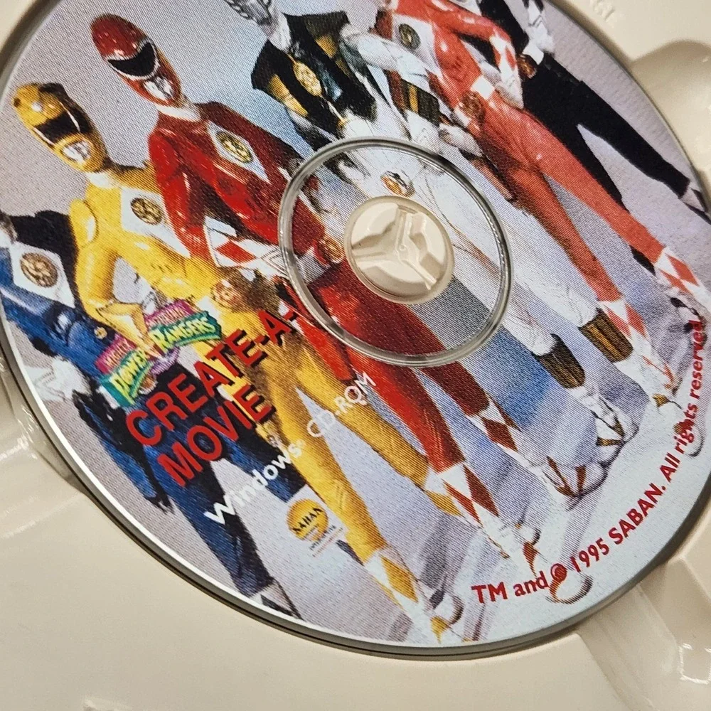 Mighty Morphin Power Rangers Create-A-Movie CD-ROM 1995 Saban PC‎ Mac